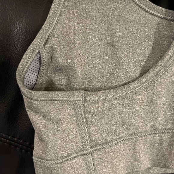 Nike Dri-Fit Sports Bra gray with black swoosh logo XS - Picture 4 of 4